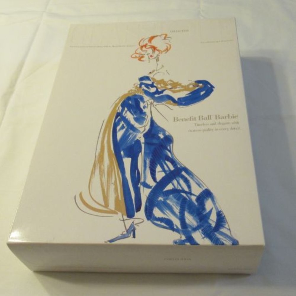 1992 Mattel BENEFIT BALL BARBIE Doll, 1st In Series, Mint In Original Box